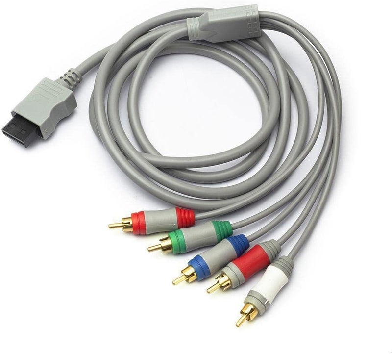 Fosmon Component HD AV Cable to HDTV-EDTV (High Definition 480p) Compatible with Nintendo Wii and Wii U - Image 1